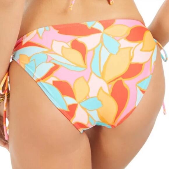 Hula Honey red multi bikini swim bottom XSm - Picture 2 of 6